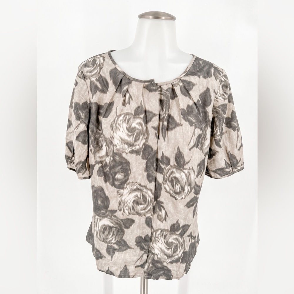 Talbots Romantic Floral Blouse